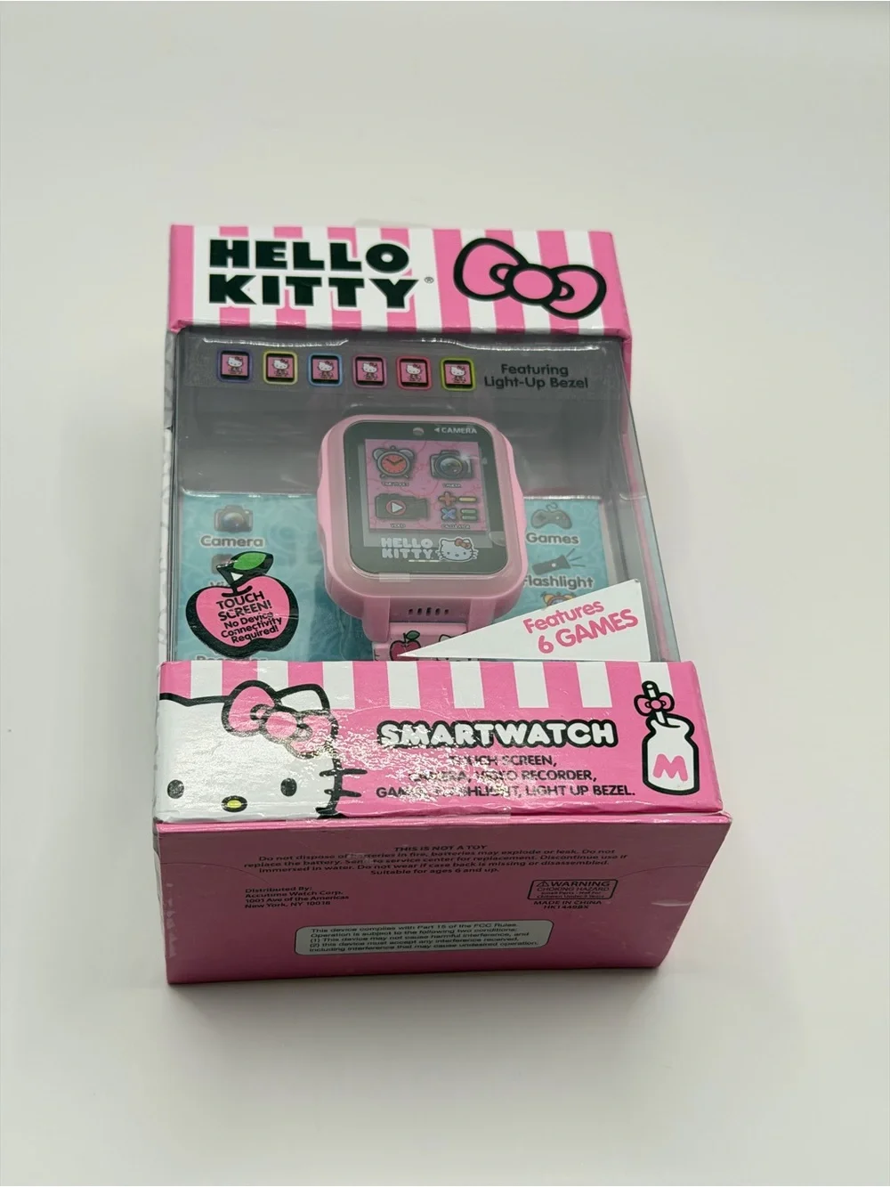 Hello Kitty Kids Smartwatch, Full Set, New, Camera, Games Touch Screen